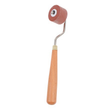 Rubber Brayer Printing Roller with Durable Rubber and Wooden Handle for Smooth Ink Application in Crafts