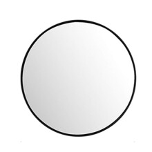 Round Metal Wall Mirror 60cm Oversized Decorative Bathroom Makeup Shaving Bedroom Hallway