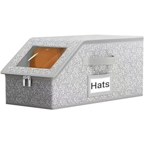Baseball Cap Organizer with Hard Shell Zipper Case and Dustproof Storage for Hats 2