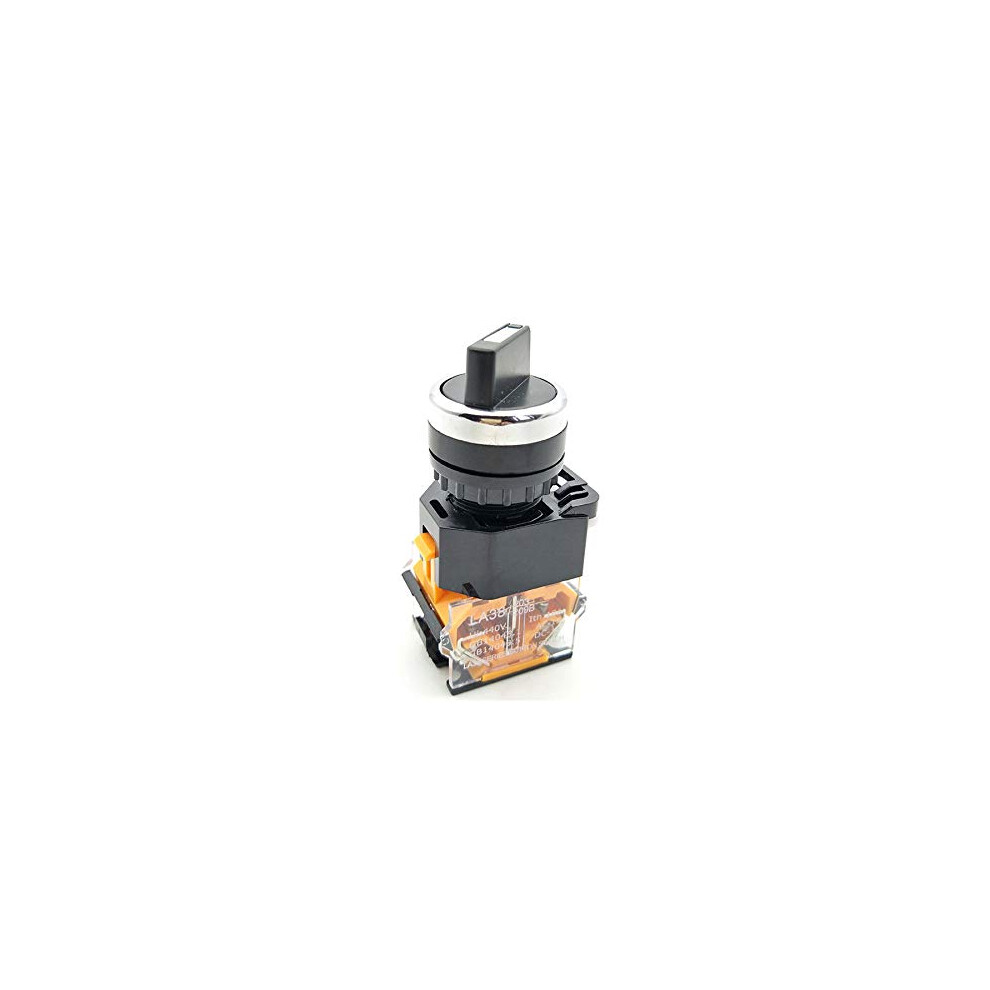 Rotary Selector Switch Ac 400V 10A Dpst 1No 1Nc 22Mm Panel Mount Latching Twist For Industrial Control 9365369584280