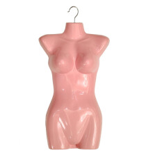 10pcs Pink Hanging Female Mannequin Torso with 360 Swivel Hook for Clothing Display Medium