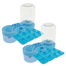 2 Pcs Paint Brush Cleaner with Water Saving Design, Durable ABS Brush Cleaning Tool for Artists