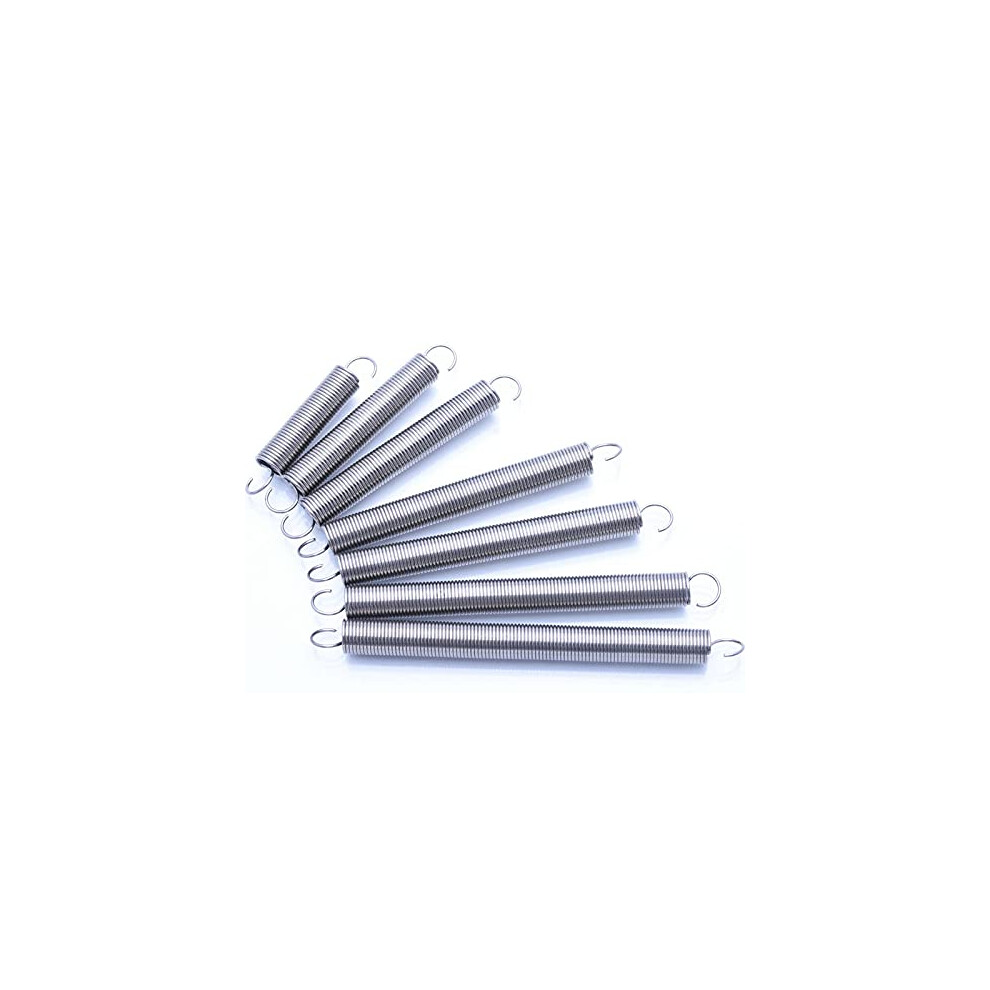 Stainless Steel Tension Extension Springs 0.6Mm Wire 5Mm Od For Mechanical Pullback (100Mm, 5Pcs) 9174973717898