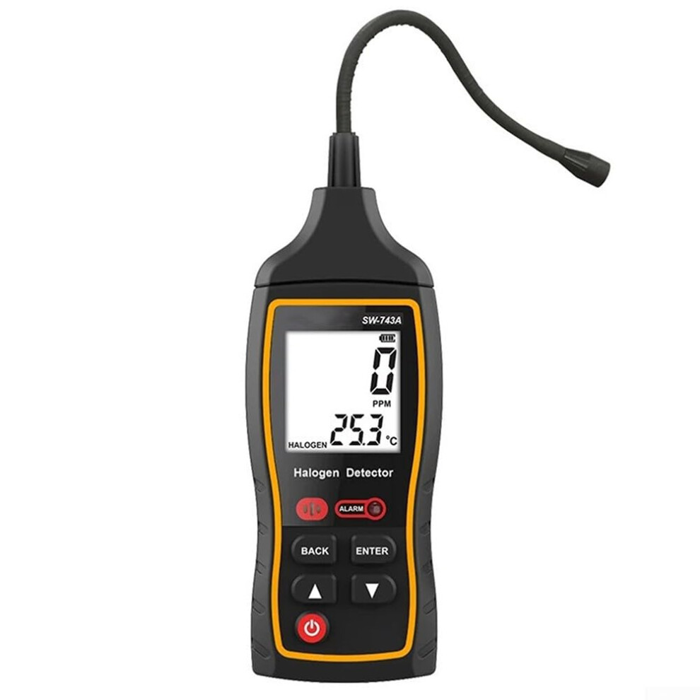 Halogen Gas Leak Detector 01000 Ppm With Lcd For Automotive Air Conditioning 9053599208662