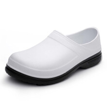 Mens Womens Waterproof Slip Resistant Work Clogs with Comfort Massage Insole for Chef Nurse Garden 13 UK White