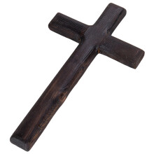 Wooden Wall Cross 6x11 Inch Vintage Rustic Christian Decor for Home Wedding Party Meditation