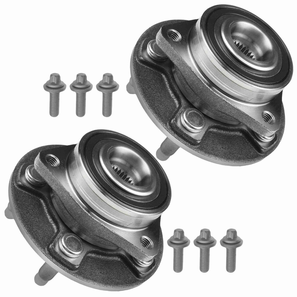 2Pcs Front And Rear Wheel Hub Bearing Assembly Set For Gmc Chevy Cadillac Buick Noise Reduction 9164114408297