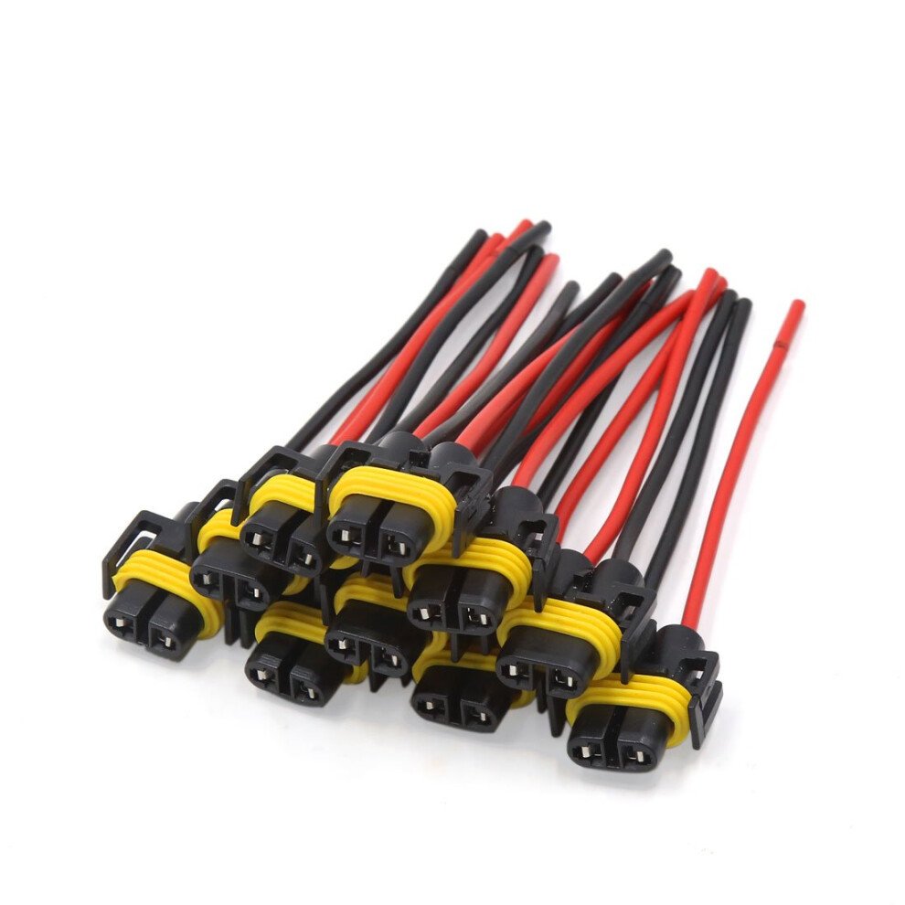 10Pcs H11 H8 880 881 Female Head Wiring Harness Socket Connector For Car Fog Light 9365369585607