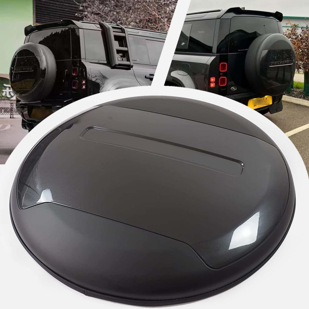 Spare Tire Cover For 20202024 Defender 90 110 130 All Abs Pvc Leather Weatherproof Black 9164114408563