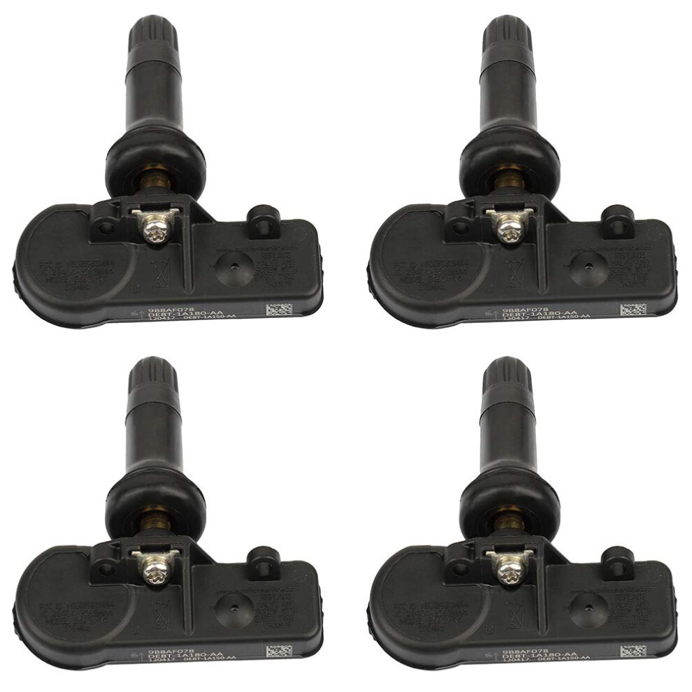 4Pcs 315Mhz Tpms Sensor For Ford Cmax E150 E250 20102018 Preprogrammed Replacement 9164114408587