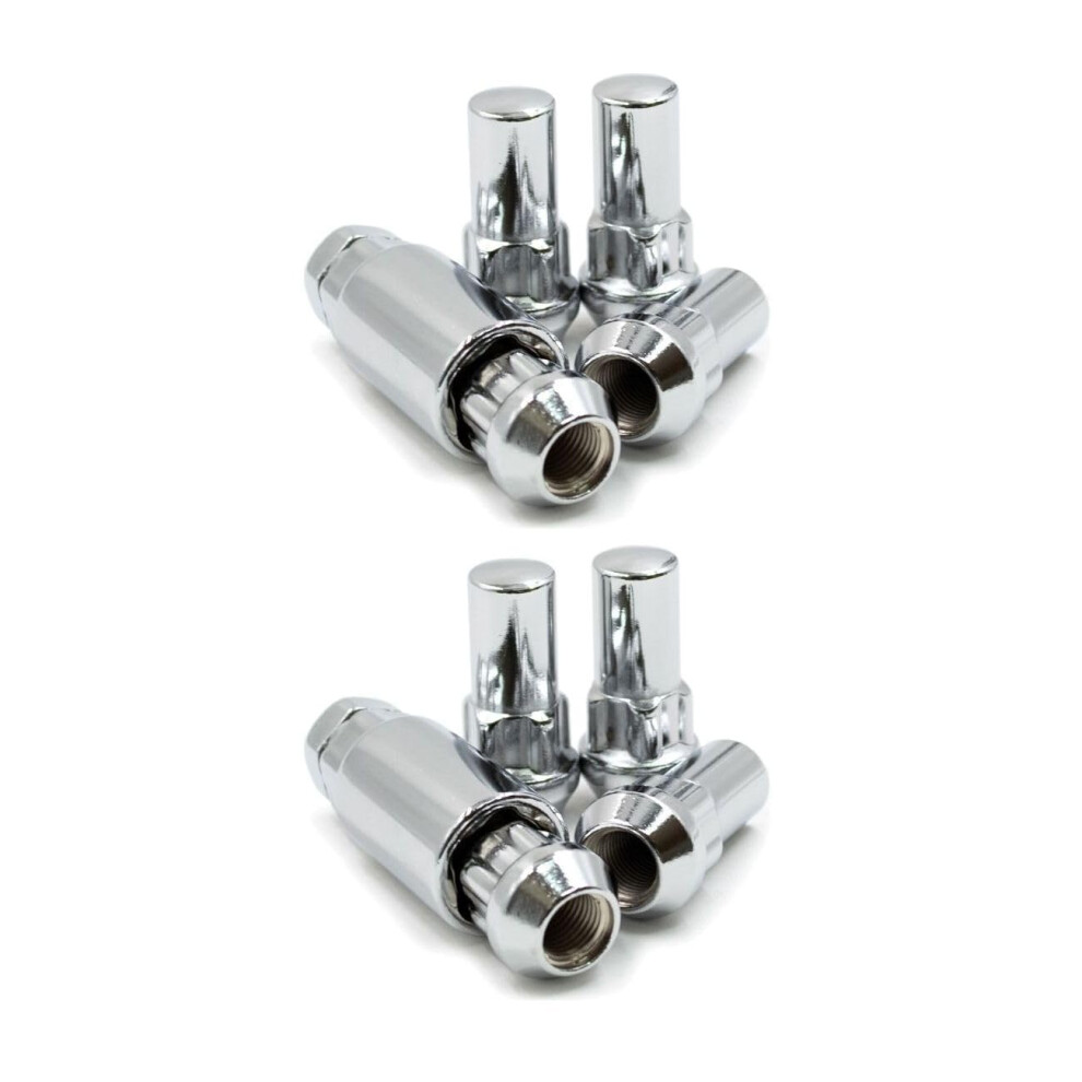 Chrome Wheel Lock Set With 60 Conical Seat Locking Lug Nuts For Chevy Camaro Chevelle Malibu Nova 9365369585997