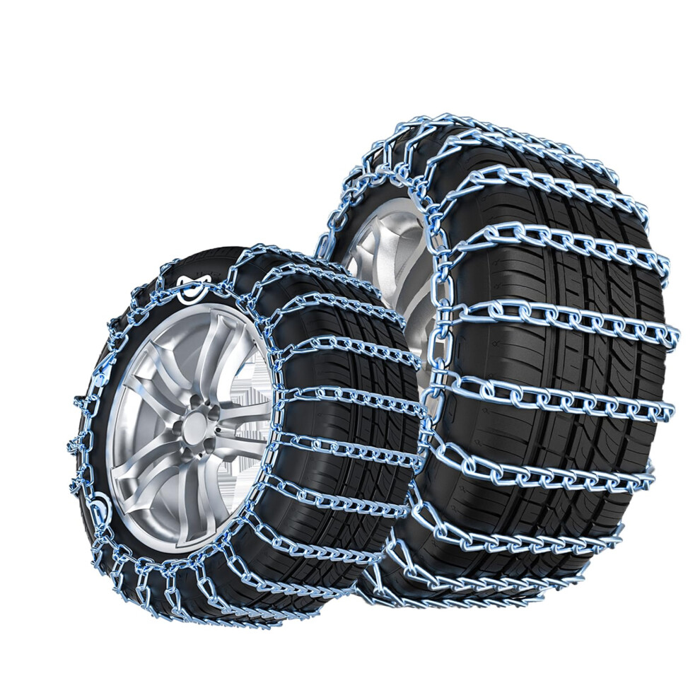 Snow Chains 2Pcs 195/60R16 Antiskid Winter Traction Tire Chains For Cars And Pickup Trucks 9365369586079