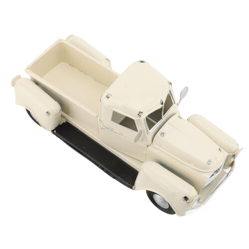 Modèle de pickup en étain blanc - 20  9  8 cm