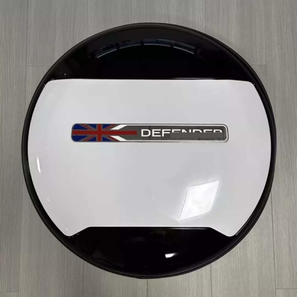 Spare Tire Cover For Land Rover Defender 90 110 130 20202024 Weatherproof Abs Pu Leather White 9164114408884