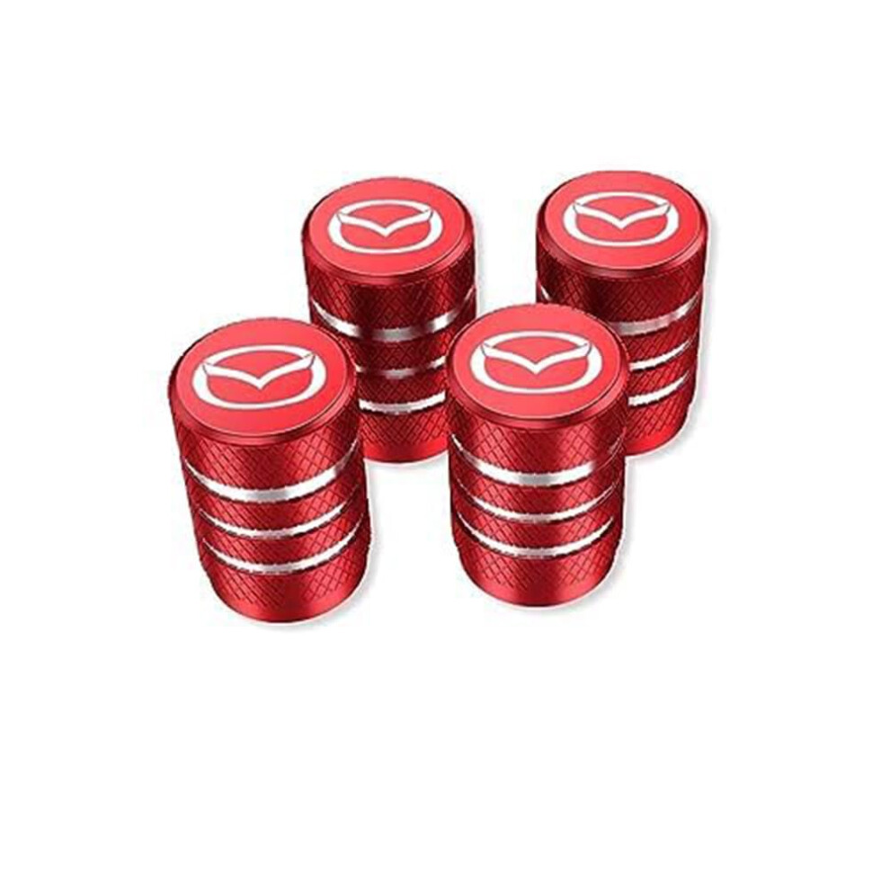 4 Pack Car Valve Stem Caps For Mazda Cx5 Cx50 Cx60 Cx8 Cx9 Cx90, Leak Proof Tire Valve Covers 9164114409928