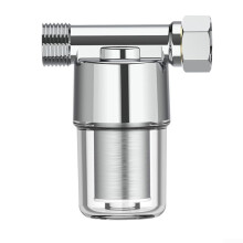 Brass Inline Sediment Water Filter with Stainless Steel Mesh, Flow for Garden, RV and Washing Machine