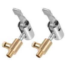 Tire Air Chuck Set with Secure Locking, Deflation Feature and LeakResistant Seal for Cars Trucks Bikes