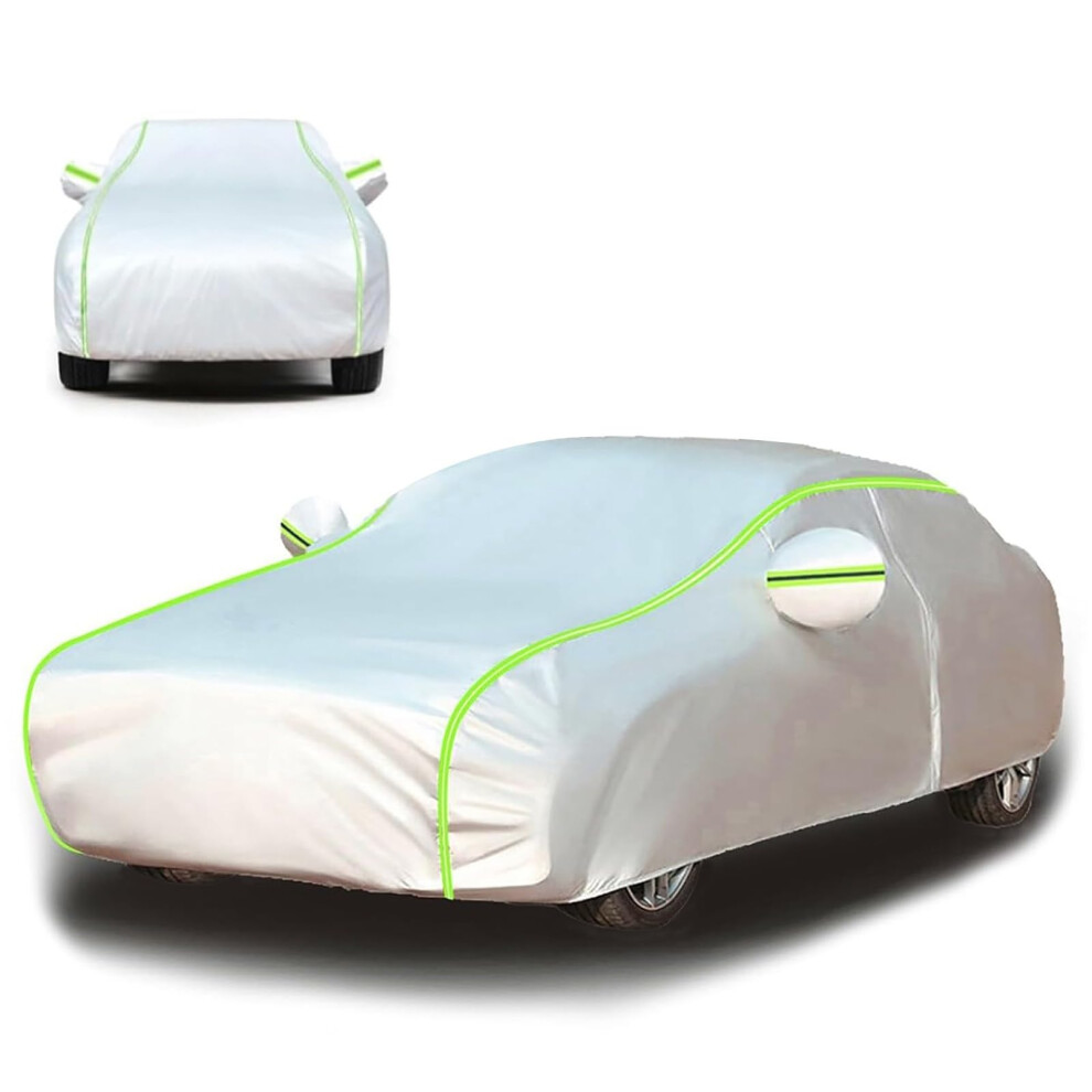 Waterproof Car Cover For Audi Tt Mk3 20142024 All Weather Oxford With Zipper And Reflective Strips 9365369587533