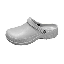 Lightweight NonSlip Garden Clogs Unisex Breathable Summer Beach Mules Gray Size 4.5 UK