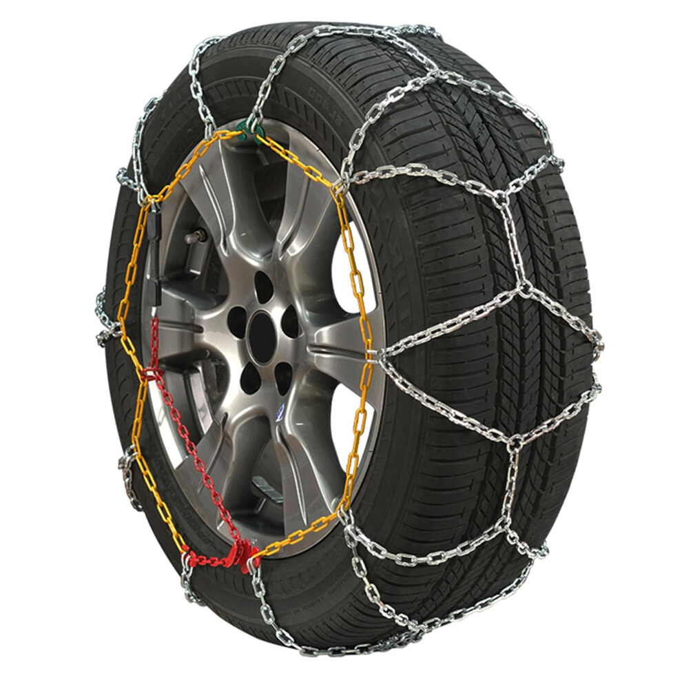 Snow Tire Chains Set Of 2 For 215245Mm Tires Cars Suvs Trucks, Antiskid Alloy, Winter Traction 9164114410986