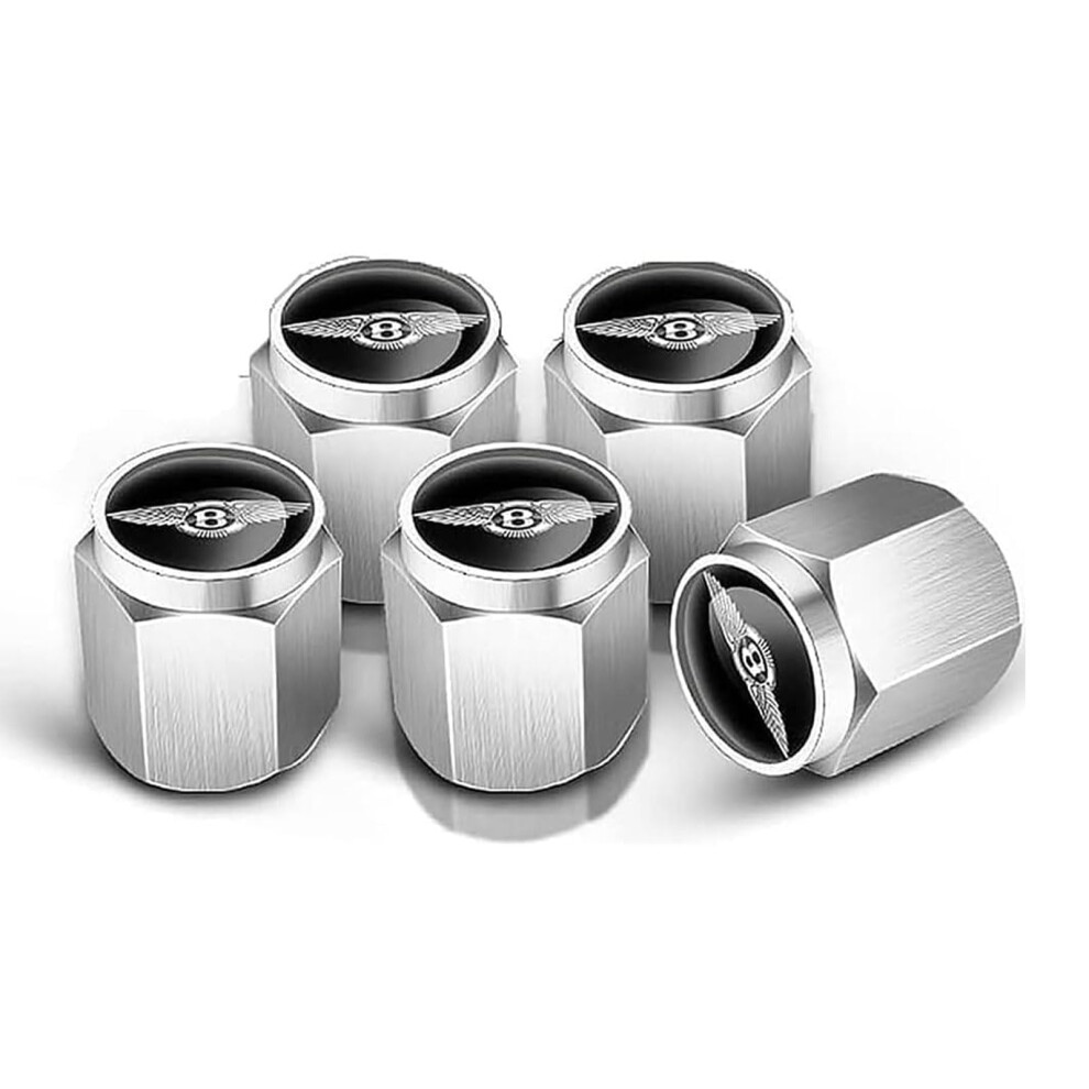 Antitheft Dust Proof Tire Valve Caps Set For Bentley Continental Bentayga Arnage Mulsanne 9164114411075