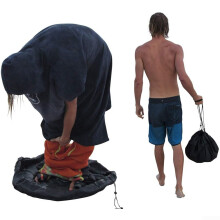 Wetsuit Changing Mat Waterproof Bag with Drawstring, Large 130CM Surf Swim Storage