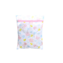 6 Pack Laundry Wash Bags with Zipper, Durable Mesh Nets for Clothes, Sweaters, Shirts, Socks, Jeans, Underwear, White 30x40cm
