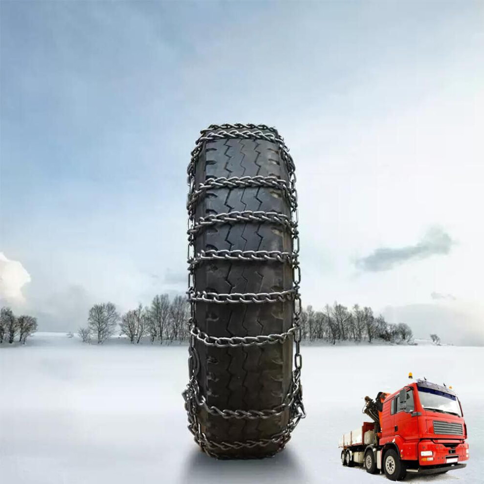 Heavy Duty Truck Snow Chains 2Pcs 235/75R17.5 With Cam Tensioners For Semi, Suv, Pickup, Trucks Light 9164114411372