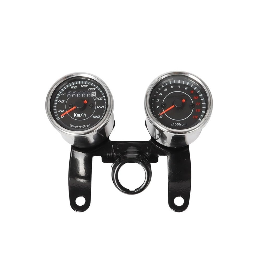 Motorcycle Speedometer And Odometer Gauge With Backlight Tachometer For Universal Fit 9174973722687