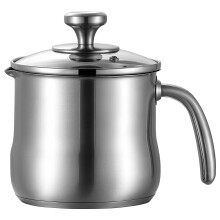 304 Stainless Steel Milk Pan with Easy Pour Spout, Small Saucepan for Soup, Milk and Sauces