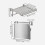 Kitchen Cabinet Door Hook Organizer Foldable Stainless Steel Adjustable Space Saving Storage Shelf 4