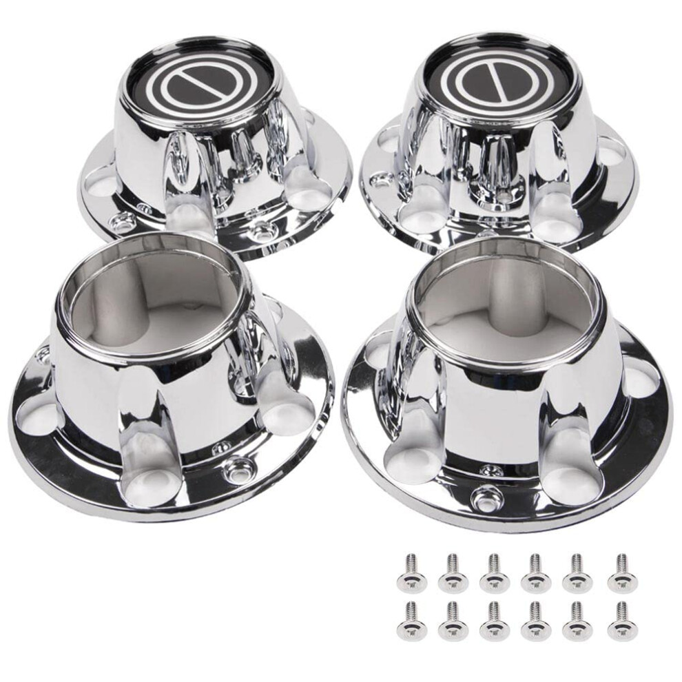 Chrome Wheel Hub Center Caps For Ford F150 And Bronco 4Wd 19801996 Rustproof Corrosion Resistant 9365369590380