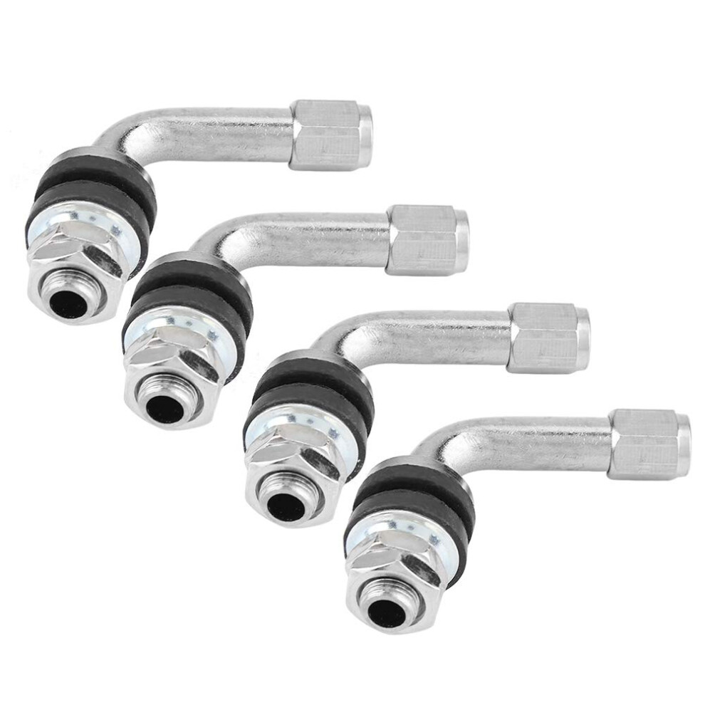 90 Degree Tire Valve Stems 4 Pack For Cars And Motorcycles Easy Inflation Access 9113335661431