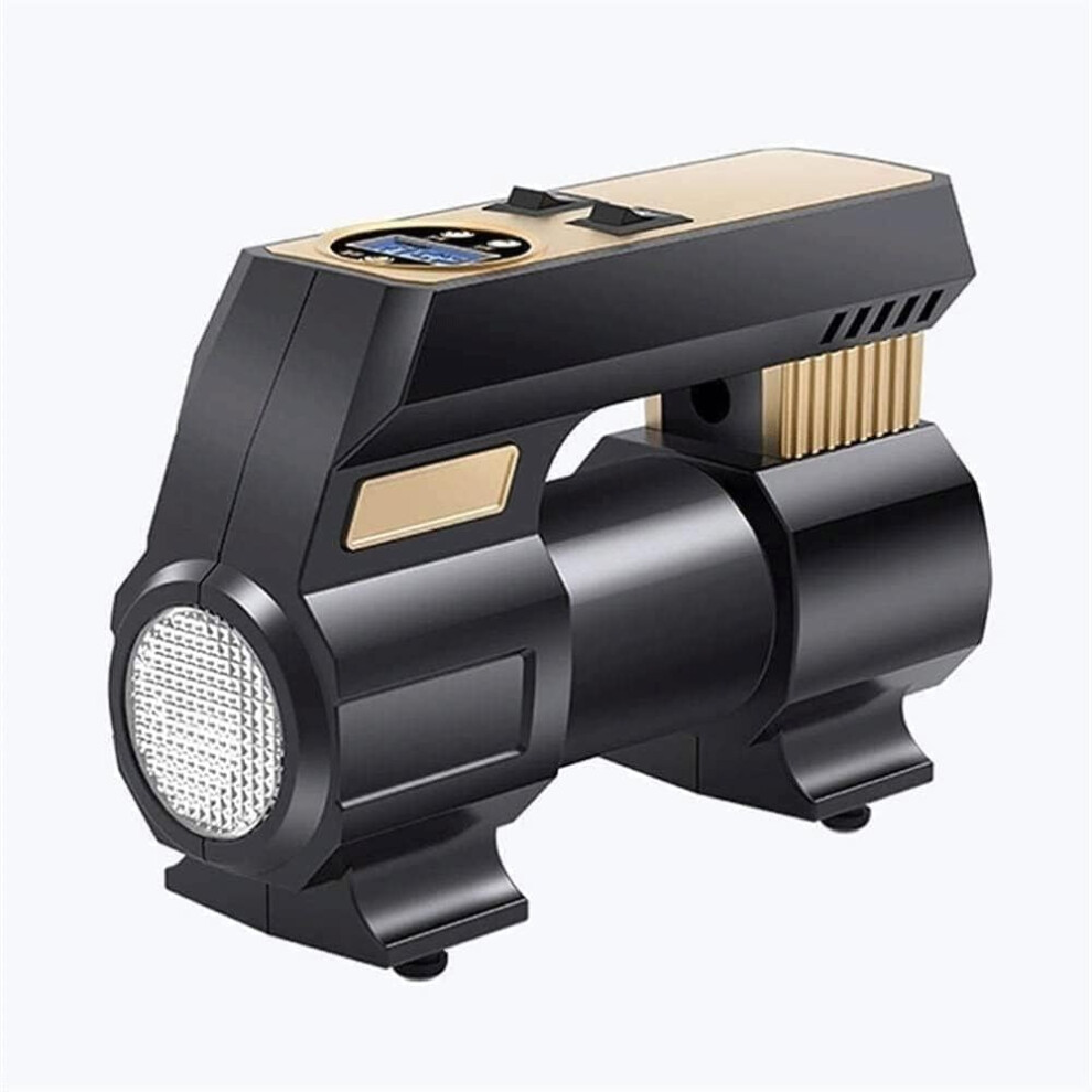 Portable Tire Inflator 12V Dc Electric Air Pump For Car And Bike With Analog Pressure Gauge 9365369590724