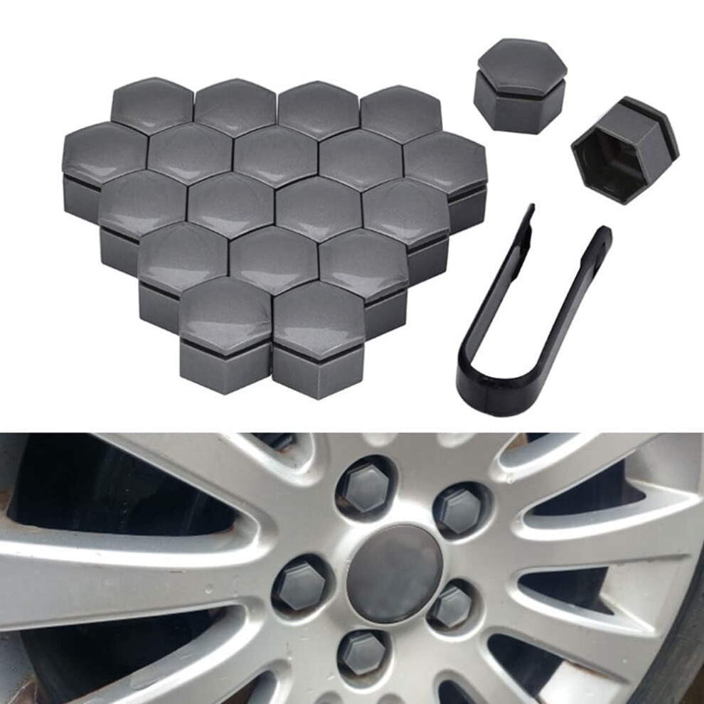 20 Pcs Lug Nut Covers For Audi A4l A6l Q3 Q5l Q7 A3 A5, Wheel Nut Covers Bolt Caps 9070919149672