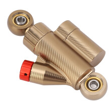Universal Motorcycle CNC Adjustable Steering Damper Stabilizer Aluminum Gold 133mm