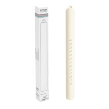 Stainless Steel Rolling Pin with Silicone Coating, Nonstick Dough Roller for Baking, Pizza, Fondant, White