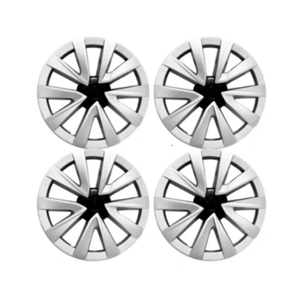 18 Inch Wheel Covers Matte Hub Caps For Tesla Model 3 20202023 Full Rim Protection Set Black 9164114416209