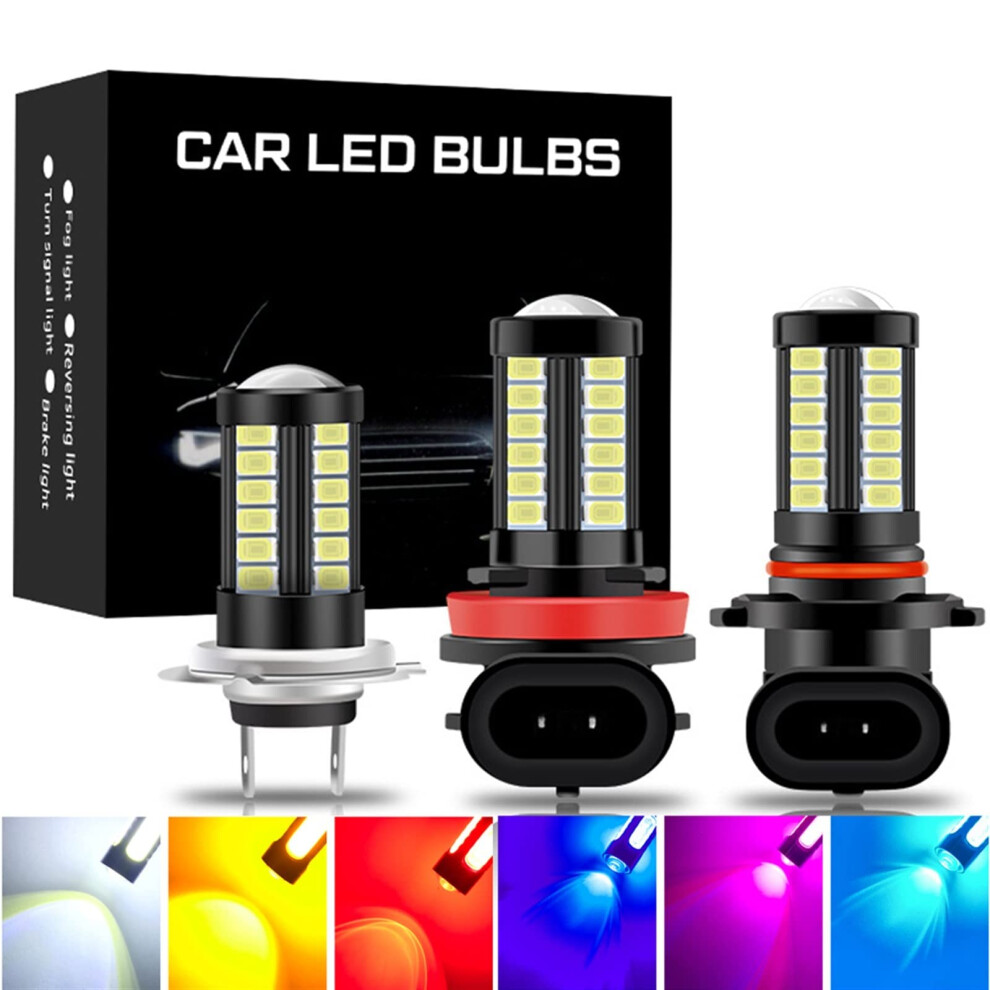 H11 H8 H9 H16 Hb3 Hb4 9005 9006 Led Fog Bulbs 1500Lm Ice 5730 Smd Ip65 Waterproof Light/Blue 9365369592476