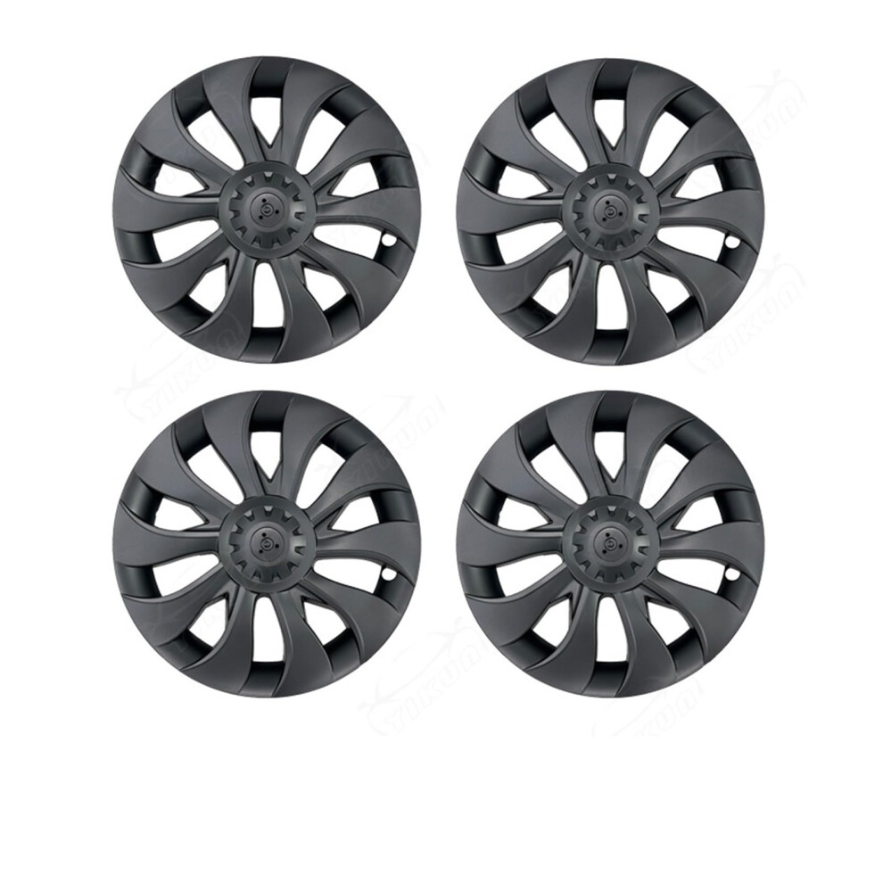18 Inch Gun Wheel Covers 4Pcs Hub Caps For Enhanced Appearance And Protection For Tesla Model 3 Grey 9164114416926