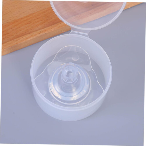 Silicone Nipple Shield Breastfeeding Protector with Ergonomic Design and Steady Milk Flow 2pcs 2