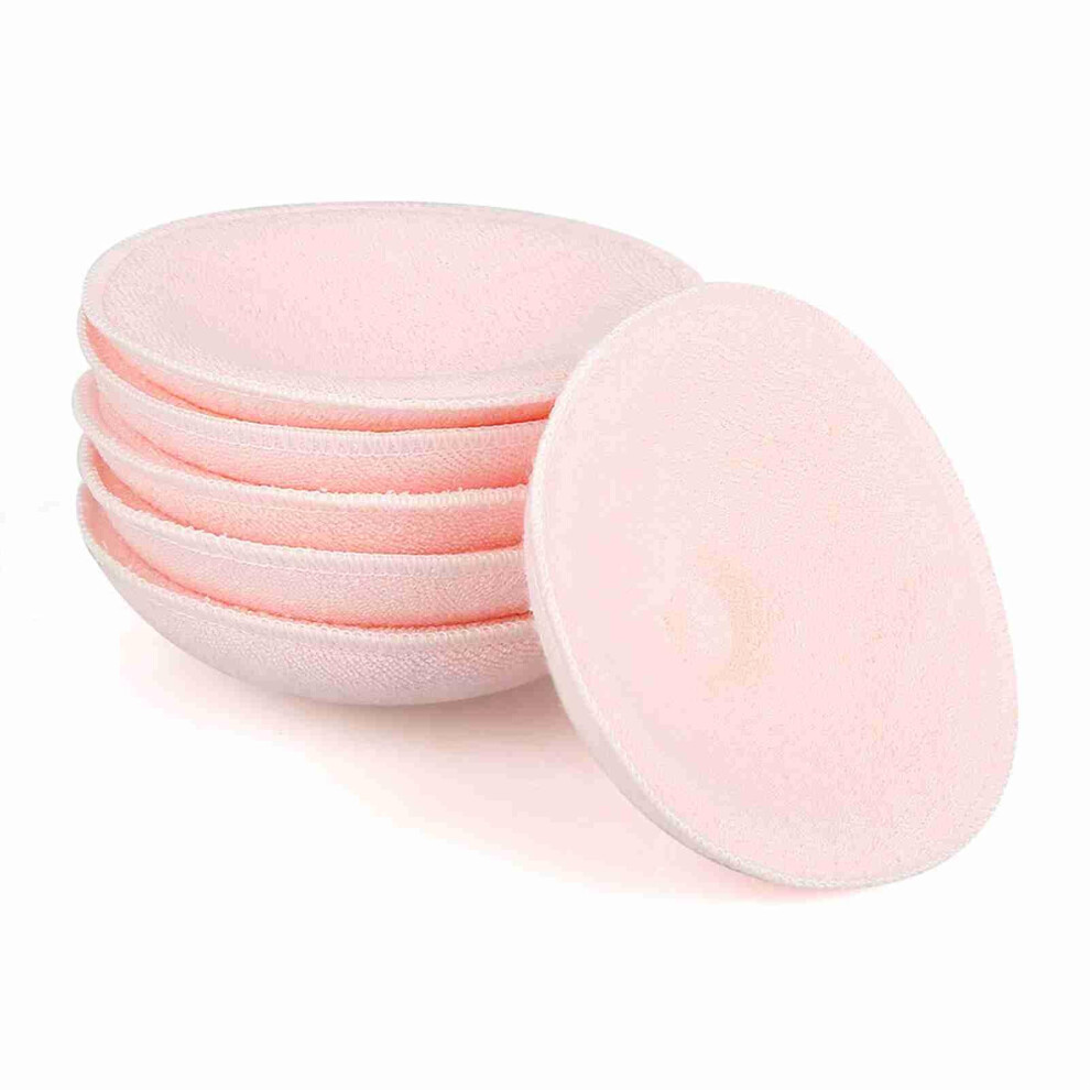 Reusable Nursing Pads Cotton 6pcs Soft 3D Contoured Leak Proof Breastfeeding Pads