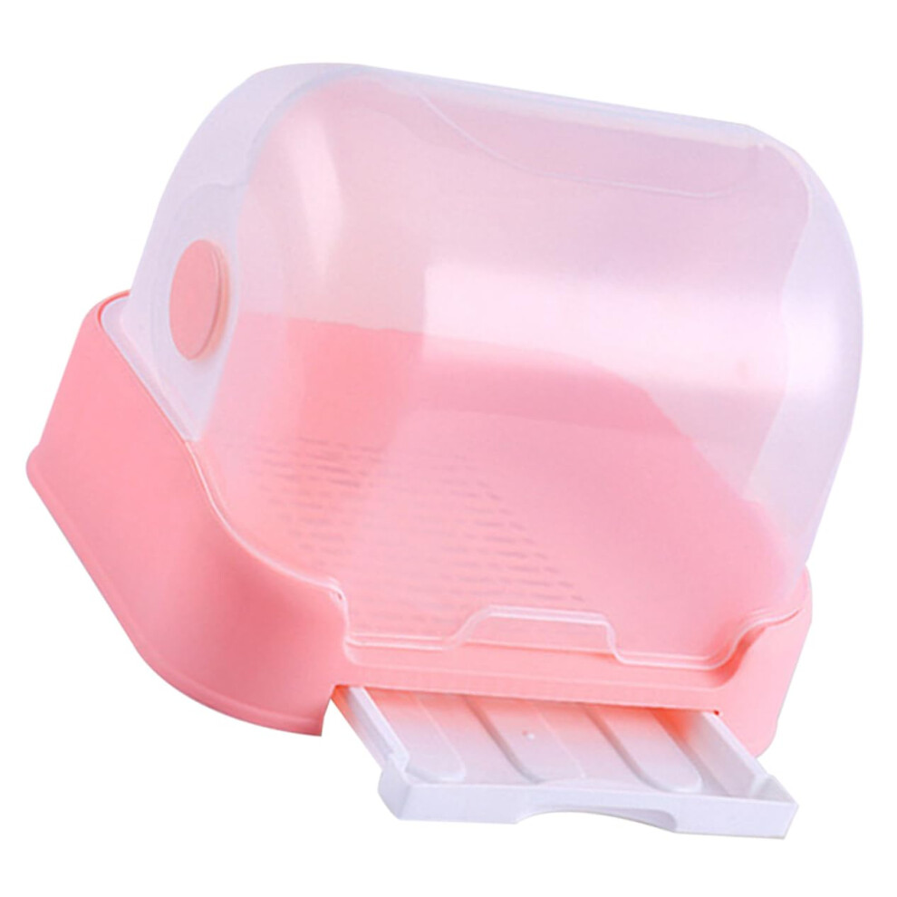 Baby Bottle Drying Rack with Dustproof Cover and Fast Drainage for Kitchen Counter Storage