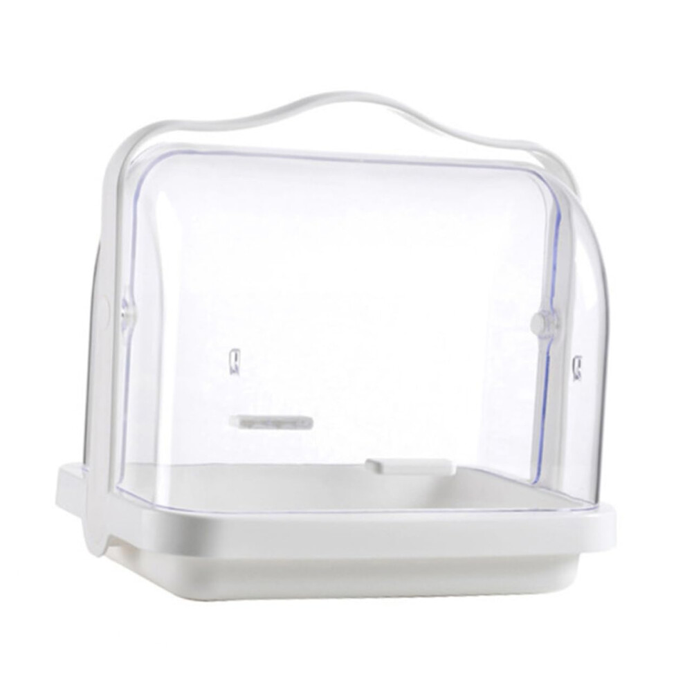 Baby Bottle Drying Rack with Clear Lid, Dual Function Kitchen Utensil Organizer, Space Saving