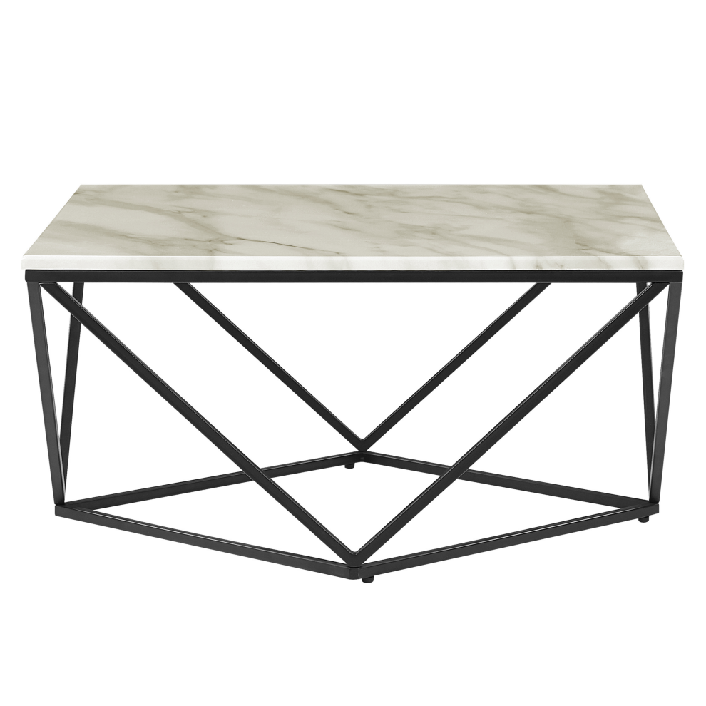 Coffee Table MALIBU White Marble
