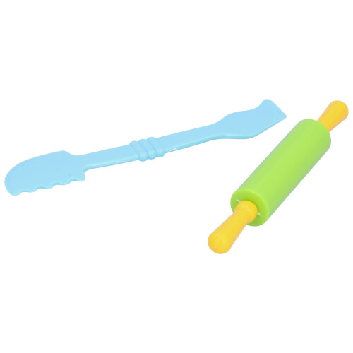 6pcs Clay Dough Tools Kit for Kids Art Modeling Rollers Molds Cutters 2
