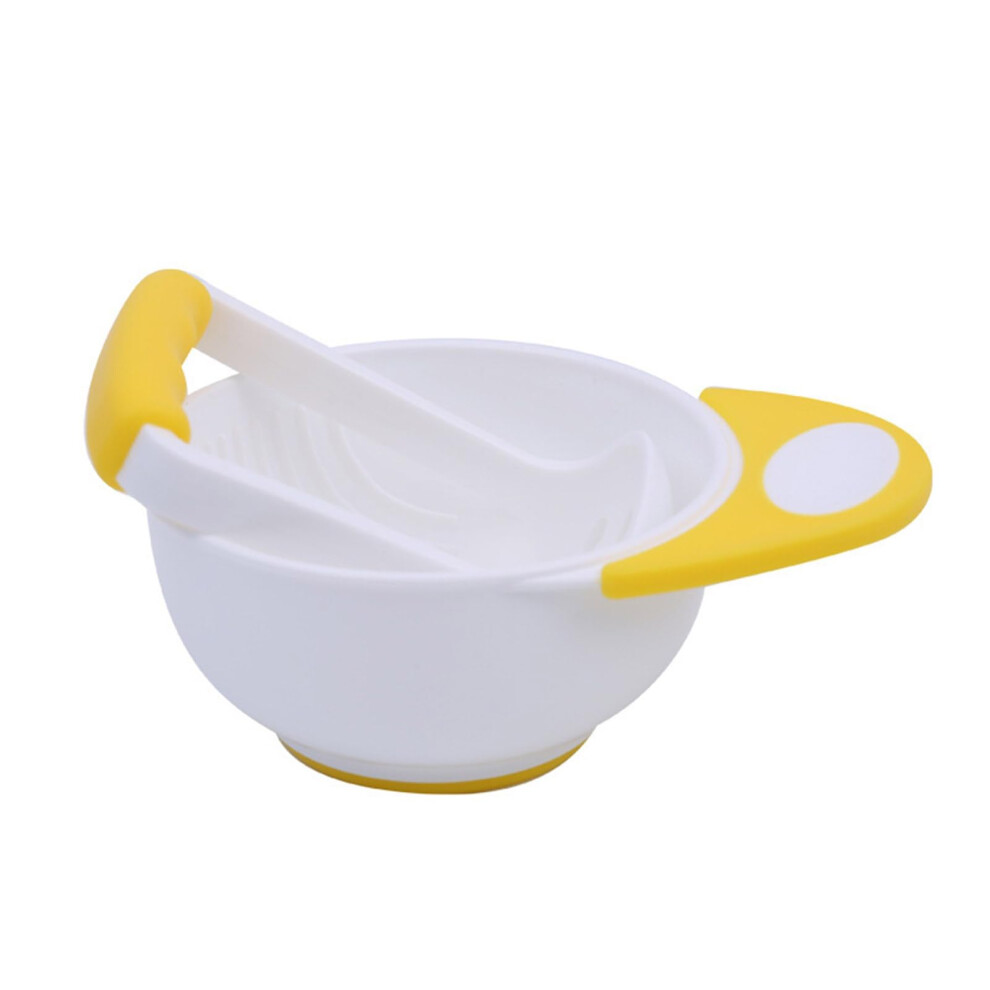 Baby Food Masher Bowl Set with Ergonomic Handle for Easy Toddler Food Mashing, Multiple Colors