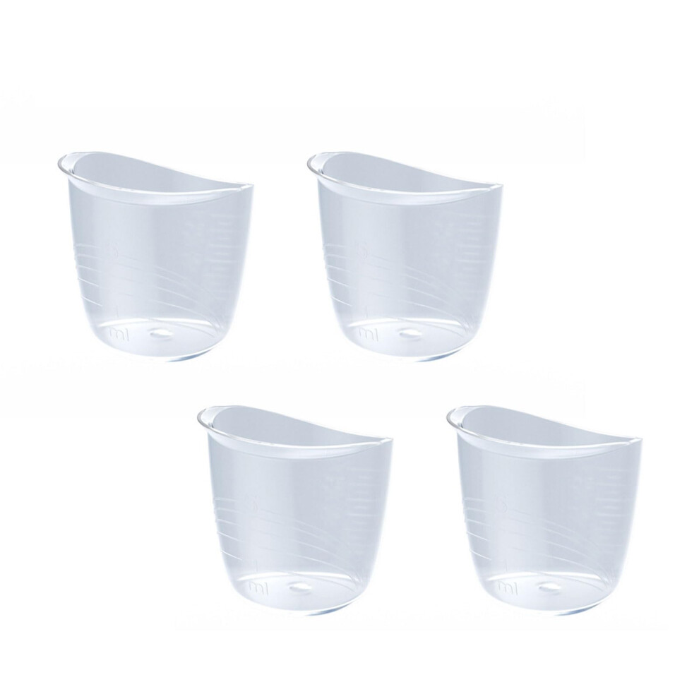 Set of 4 Newborn 35ml Feeding Cups with Measurement Markings for Accurate Portion Control