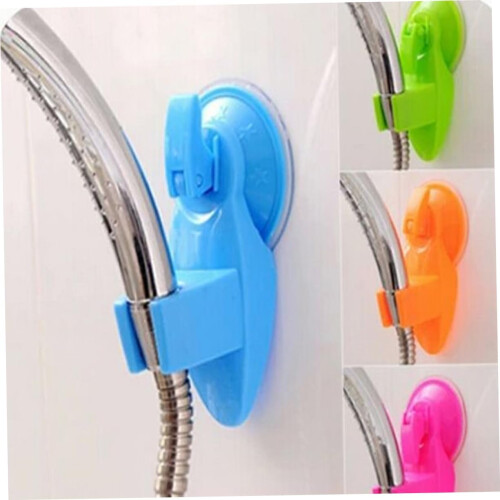 Adjustable Suction Shower Head Holder with Strong Wall Grip, No Drill Mount, Blue 2