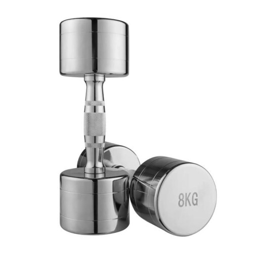 Halteres - MC Chrome - 5 kg - Cromado - Pegada ergonômica antiderrapante 1